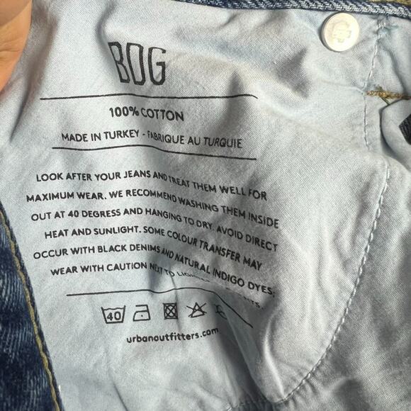 BDG Iets Frans Women's Jeans Size W 28 Denim Monogram High Waist Boyfriend - Picture 5 of 12